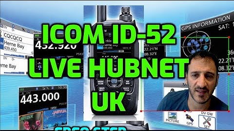 ICOM  ID52 - Live on Hubnet - uk