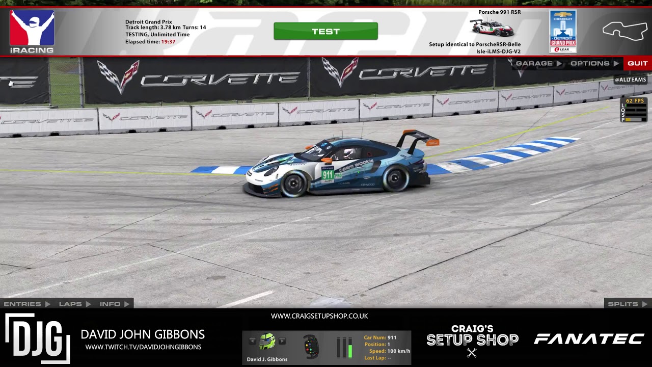 iRacing | Porsche RSR Belle Isle