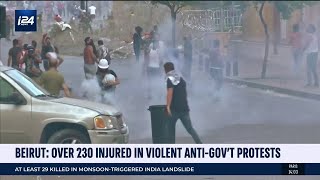 Beirut: Over 230 Injured in Violent Anti-Government Protests