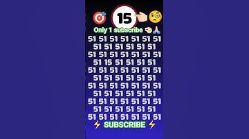 Find the number 15#find #iqtest #iq #braintest #shortsfeed #ytshorts #shorts @IQT12