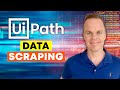 UiPath Data Scraping (Web Page to Excel) - Tutorial