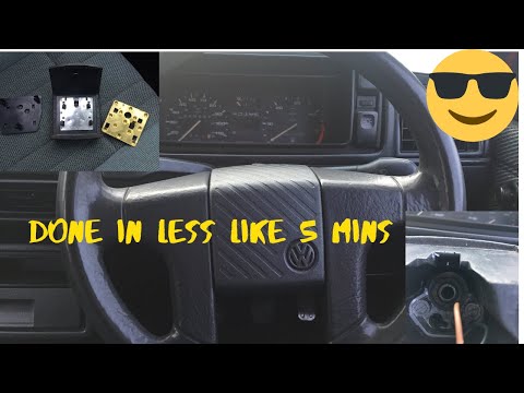 How to remove steering wheel vw golf mk2