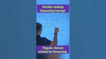 Number analogy reasoning concept #sscgd #sscresoning #numberanalogy #ssccgl #chsl #ssc #reasoning