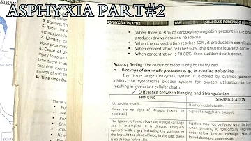 Revision of asphyxia part#2