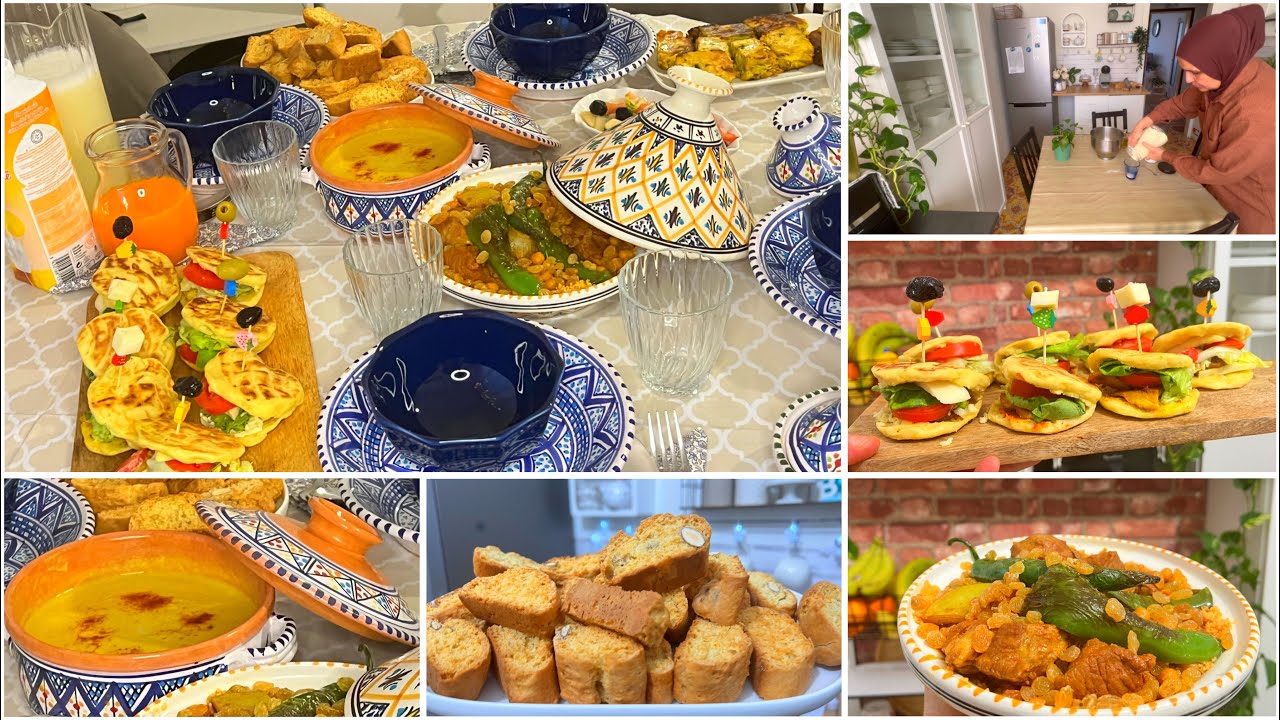 يومي الرمضاني 🌙اطباق تونسية على طاولتي في الغربة  وجو ربيعي رمضاني