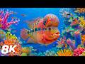 Relaxing 8K Ocean Discovery 🐳 Graceful Marine Life in a Peaceful Aquarium World