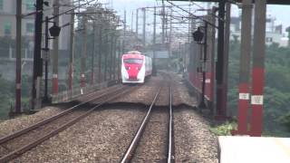271次 代班普悠瑪號(TEMU2011-TEMU2012)行經山線豐富車站