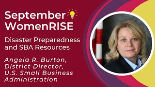 September WomenRISE: Disaster Preparedness and SBA Resources