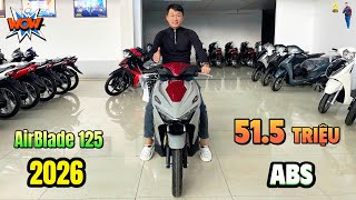 51.5 triệu 1 em AirBlade 125 ABS 2026 XÁM ĐỎ ĐEN “ĐÔN GIÁ KỶ LỤC” #top5 #airblade2026 #honda2026