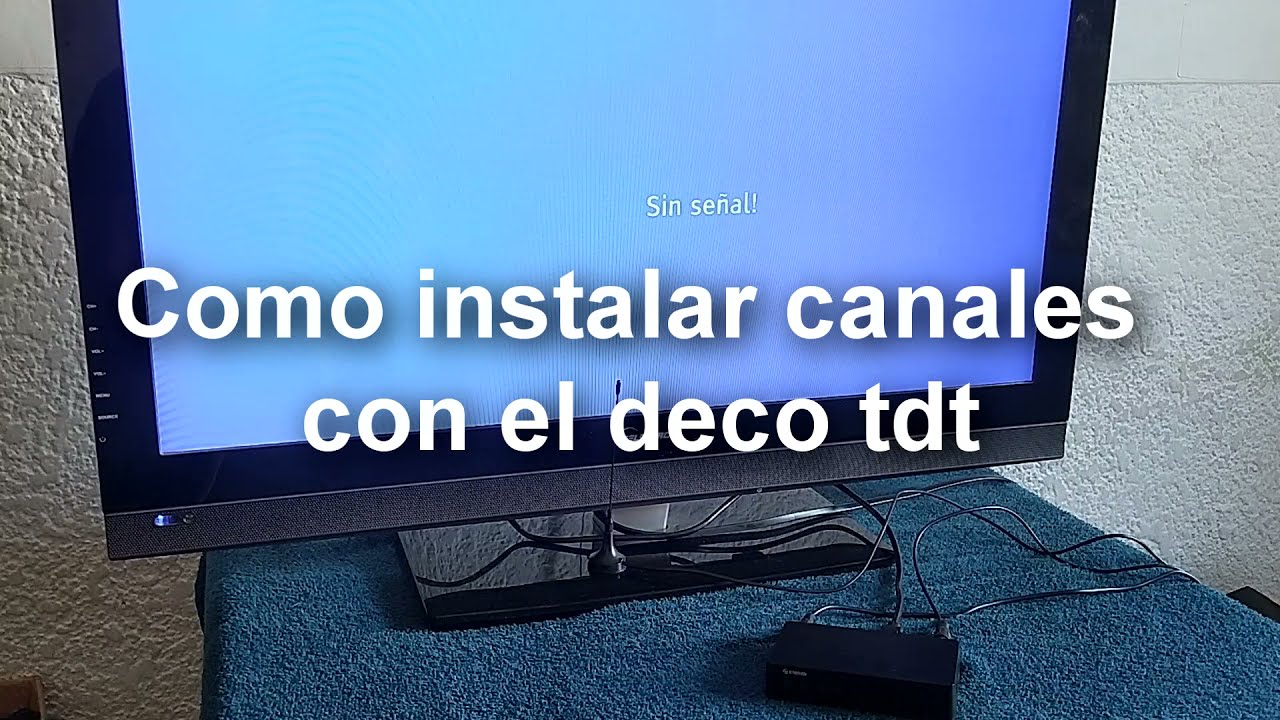 No sabes cómo instalar la TDT en tu televisor?