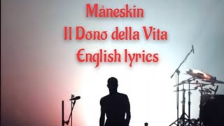 Måneskin-IL DONO DELLA VITA-English lyrics Resimi