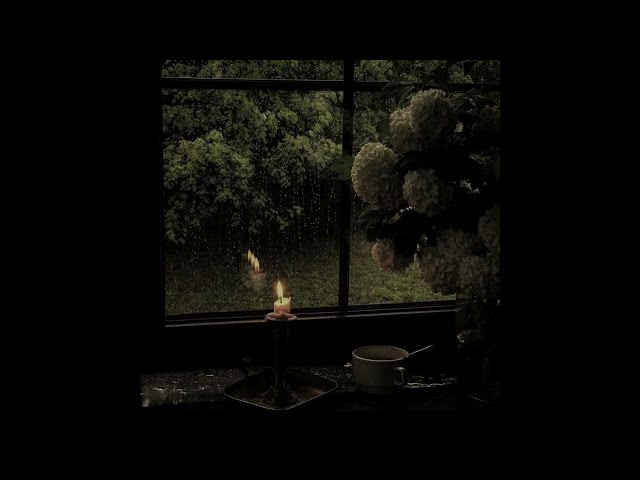 billie eilish - hotline bling instrumental with rain  ( slowed & reverb) class=