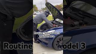 Tesla routine maintenance #automobile  #mechanic  #fix  #cars #evs
