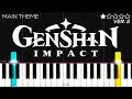 Genshin Impact Main Theme | EASY Piano Tutorial