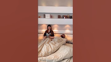 When your husband can’t sleep but you know the solution 😁 #couple #humor #comedy #funny