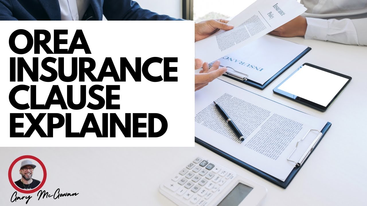 OREA Insurance Clause Explained For A Purchase And Sale Agreement YouTube orea-insurance-clause-explained-for-a-purchase-and-sale-agreement-youtube