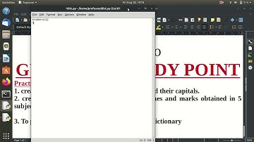 Practical programs using Dictionary Datatype