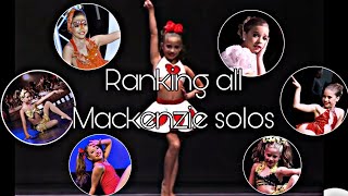 All Mackenzie Solos Ranked! (34-1)