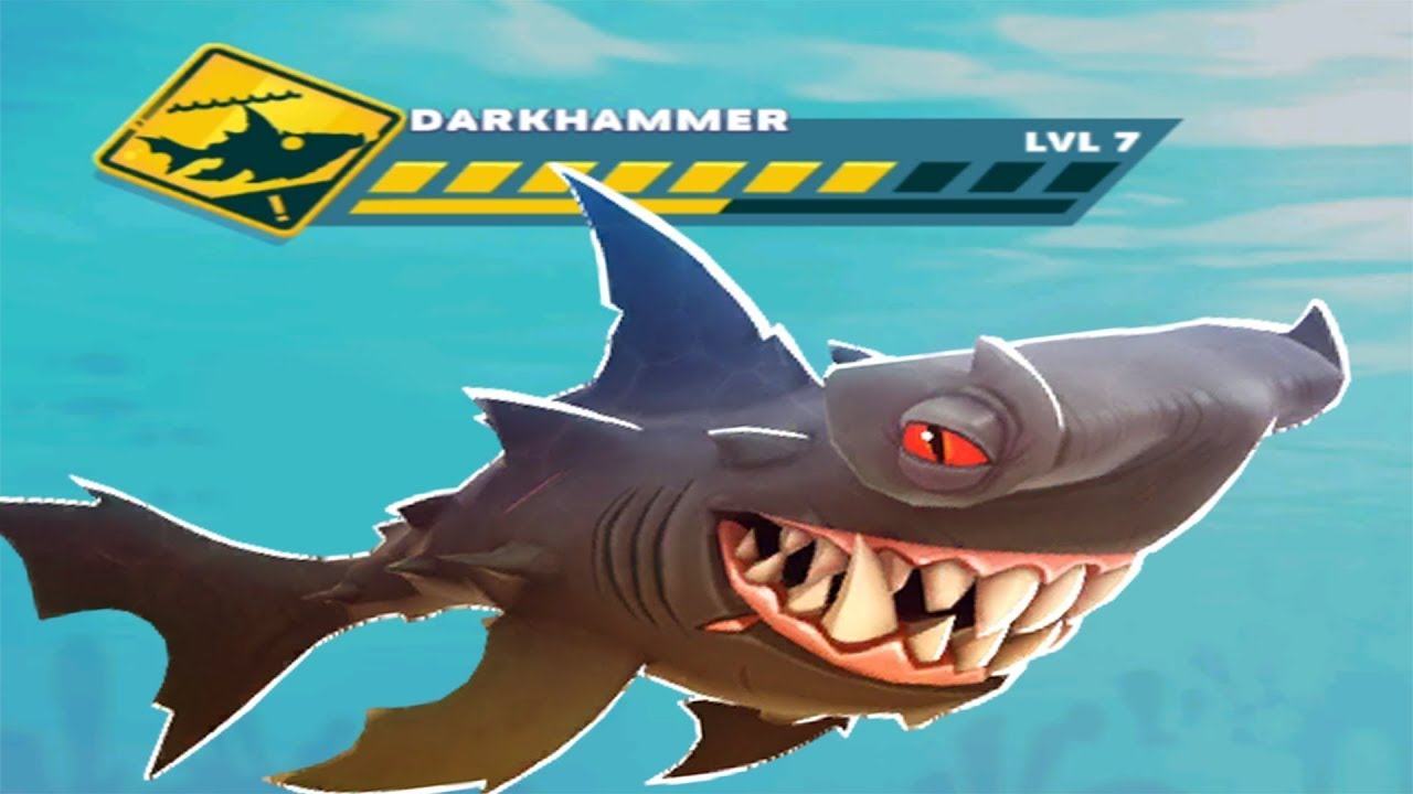 Hungry Shark Evolution - New Shark - DARKHAMMER EVOLVED - 25 All Sharks Unlocked