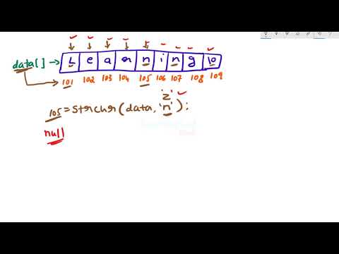 strchr function in