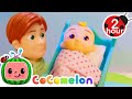 Toy jj feels sick  cocomelon  toy play learning  nursery rhymes for babies