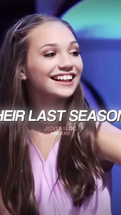 Their fist season vs their last#dancemoms#maddie#kienze#chloe#nia#brooke#paige