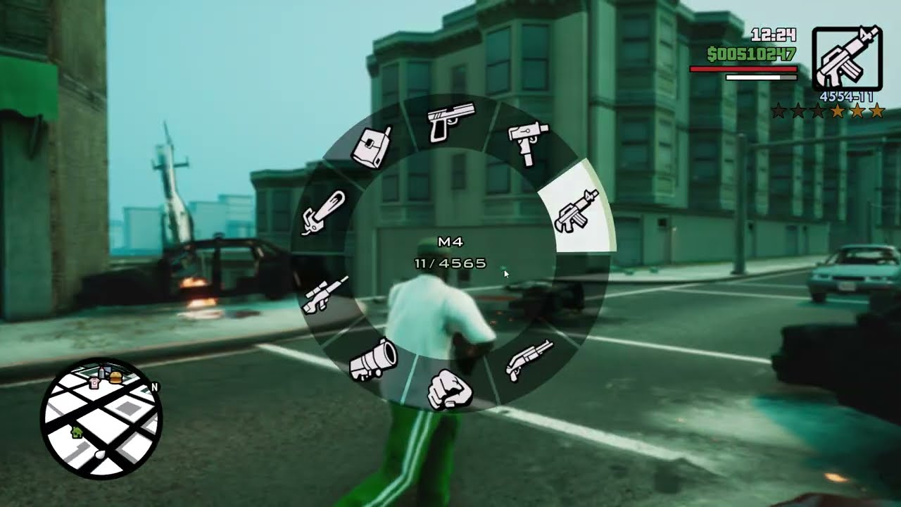 GTA San Andreas - San Fierro Triad Rampage + Six Star Escape
