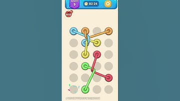 Tangled Line 3D - leve 09 puzzle challenge 🙀 | Android X iOS Gameplay #Shorts