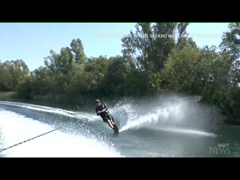 British man celebrates 80th birthday with wakeboarding