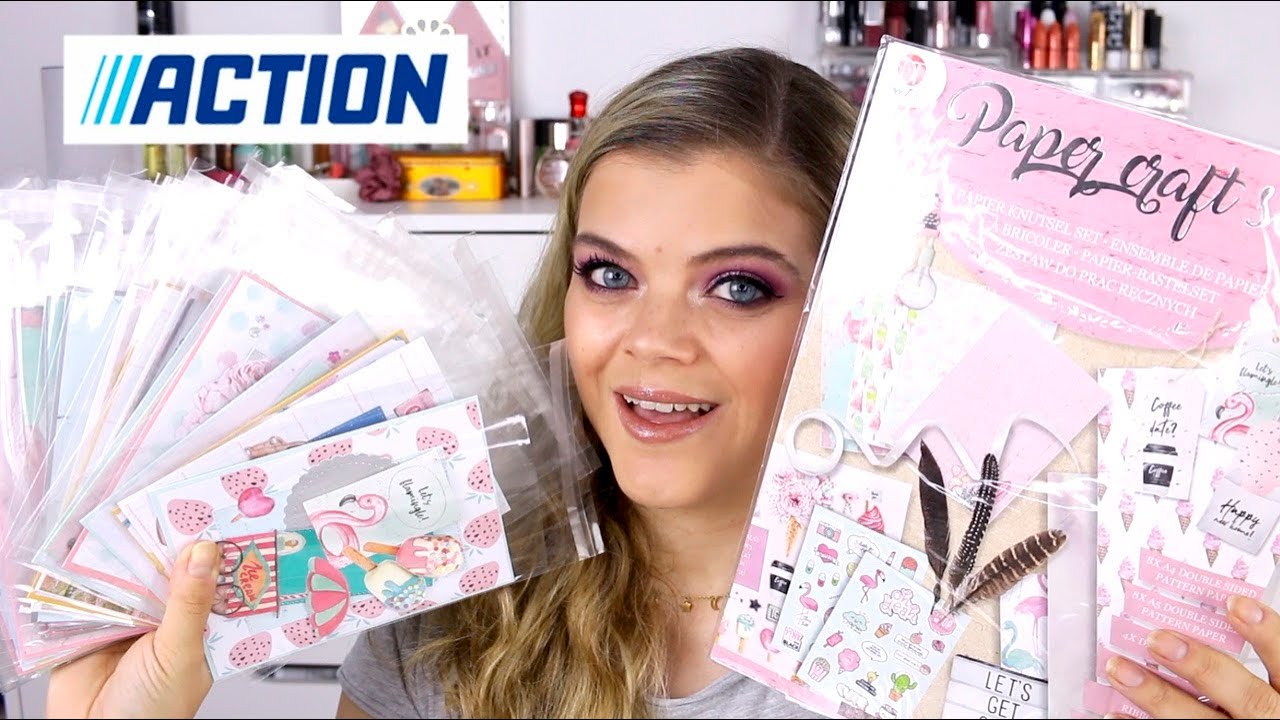 ACTION Paper Craft Set Cards - YouTube