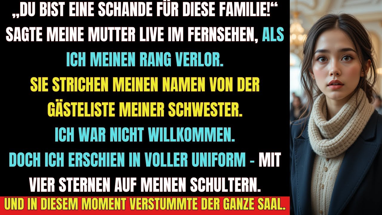 „Sie strichen meinen Namen von der Hochzeit – aber ich kam in Uniform mit vier Sternen!“