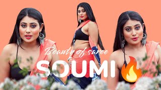 Soumi Hot In Saree Cleavage Photoshoot Hot Edits