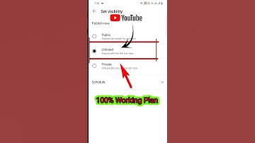 Unlisted-Public-private In Youtube...! How to video upload unlisted on youtube #shorts #youtube #rel