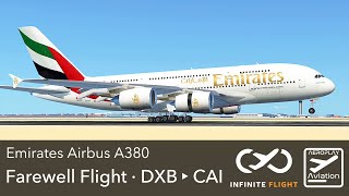 Infinite Flight A380 Farewell Flight | Dubai to Cairo Timelapse | Emirates