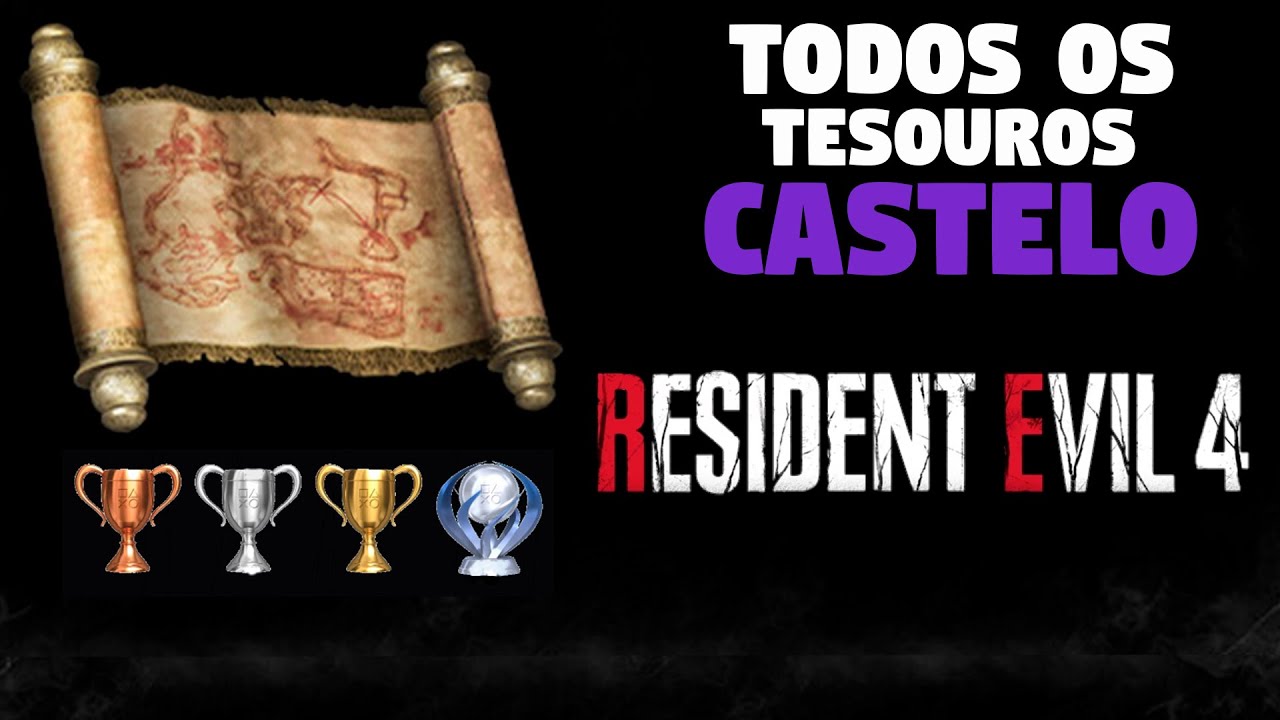 RESIDENT EVIL 4 REMAKE / TODOS OS TESOUROS DO CASTELO, TROFÉU 