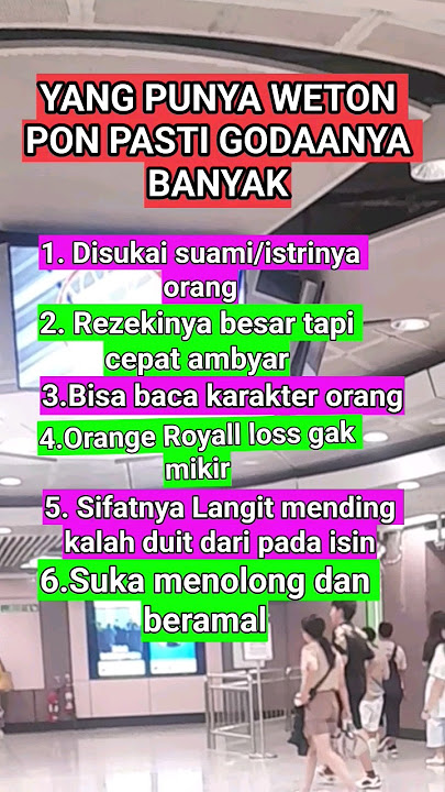 Yang punya weton pon banyak godaan #shortsfeed #weton #wetonkelahiran #quotes #fyp #foryou #motivasi