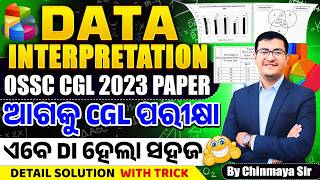 Data Interpretation| OSSC CGL DI Questions 2023 Paper 🔥| 30 Questions Full Solution | Easy Tricks|CP