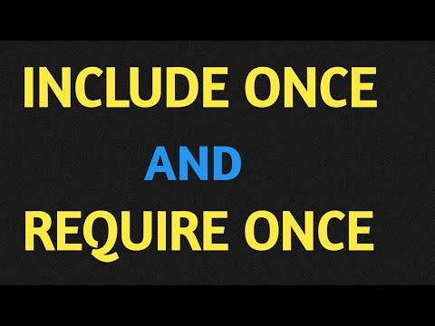 PHP For Beginners: Include once() and Require once() Hindi/ Urdu