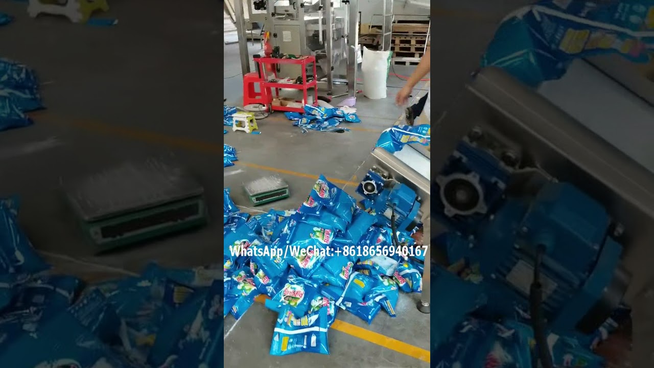 Fully auto 500g soap detergent laundry washing powder VFFS filling