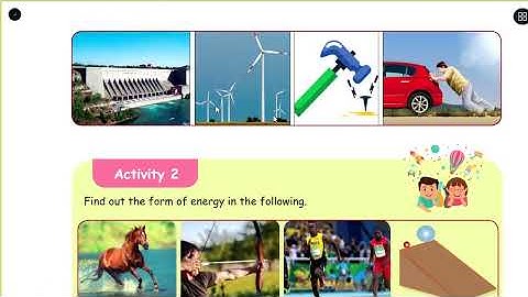 ENERGY - PART 1 - UNIT  3  -  TERM 1 - SCIENCE  - 5TH STANDARD  -  ENGLISH MEDIUM
