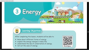 ENERGY - PART 1 - UNIT  3  -  TERM 1 - SCIENCE  - 5TH STANDARD  -  ENGLISH MEDIUM