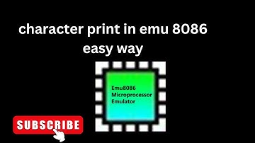 character print in emu 8086 easy way
