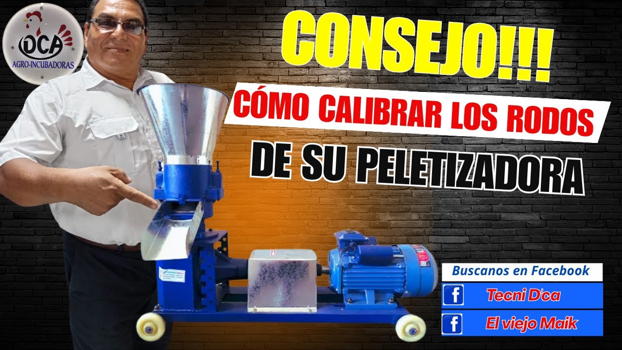 CÓMO GRADUAR RODOS DE PELETIZADORA... ES EL MISMO PROCEDIMIENTO EN TODAS LAS QUE USAN RODOS