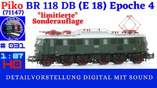 Piko 118 DB (E18) Sound #71147 Eurotrain Exclusive Model 2021
