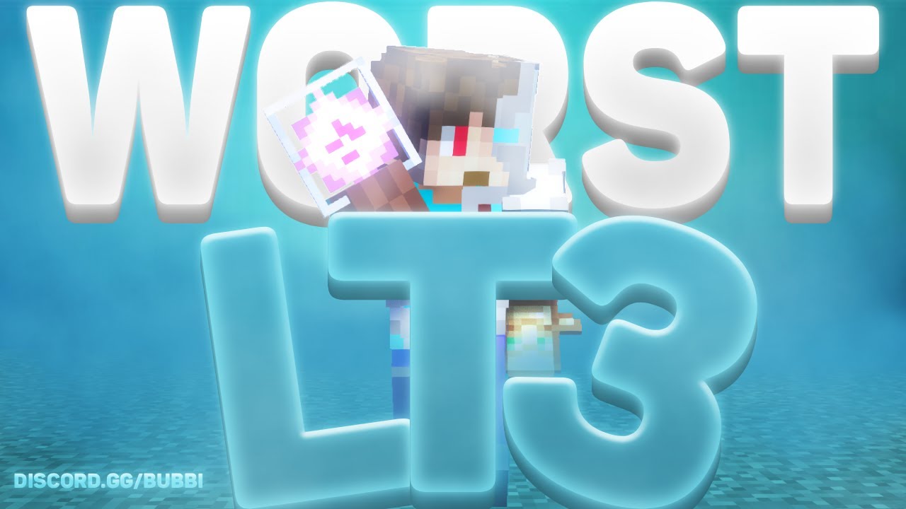 Худший LT3 Bubbiisnotcool | Монтаж PvP в Minecraft Crystal
