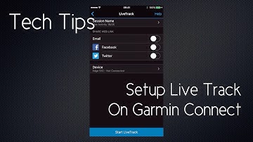 Set Up Live Track On Garmin Connect