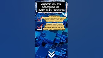 Algunas de las secciones de HTML más comunes 💻📄😱