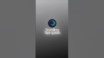 Alight motion - Scrolling Text Tutorial. #alightmotiontutorial #textanimation #shortsvideo