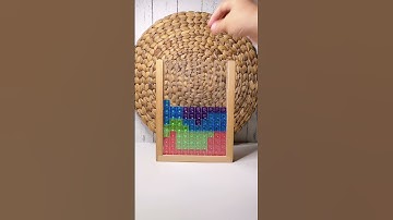 PART 394 || ASMR PLAYING COLORFULL TETRIS BLOCKS PUZZLE