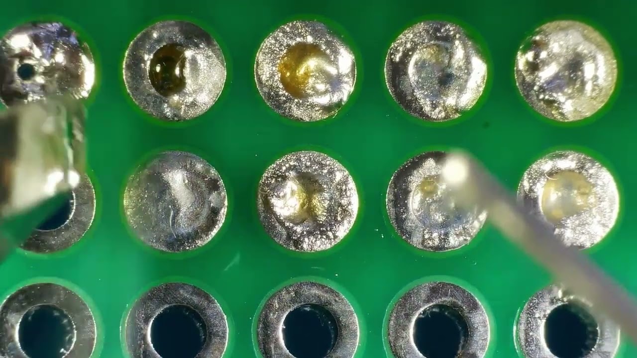 Practicing Soldering on a Training PCB (No Legs Experiment)